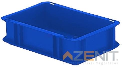 Műanyag szállítóláda 300×200×75 mm kék színben