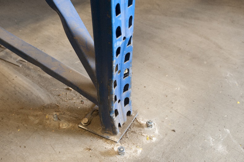 ROS pallet rack upright repair technology